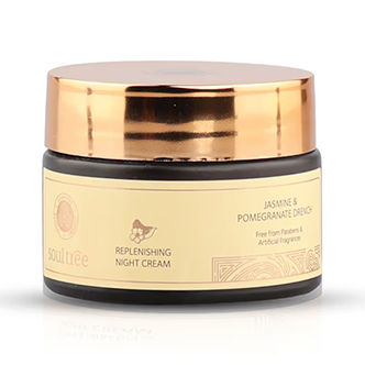 SoulTree Replenishing Night Cream - Jasmine & Pomegranate Drench