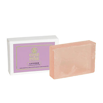 advantages of lavender oil - Core & Pure Lavender Essential Oil Soap- Promotes Calming and Moisturised Body