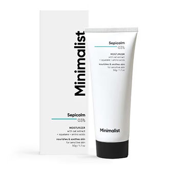 Minimalist 3% Sepicalm Face Moisturiser With Oat Extract For Nourishing & Soothing Skin