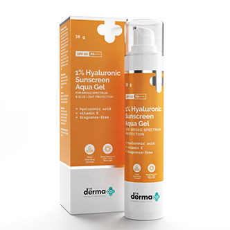 The Derma Co 1% Hyaluronic Sunscreen Aqua Gel With Spf 50 Pa++++ For Broad Spectrum