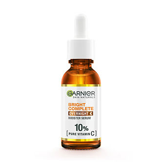 Garnier Bright Complete Vitamin C Night Serum 10% Pure Vitamin C to Repair & Brighten Skin