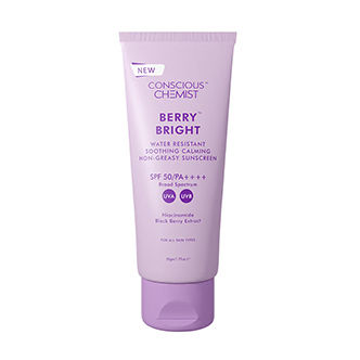 Conscious Chemist Berry Bright Water Resistant Non-Greasy Sunscreen SPF 50 PA++++