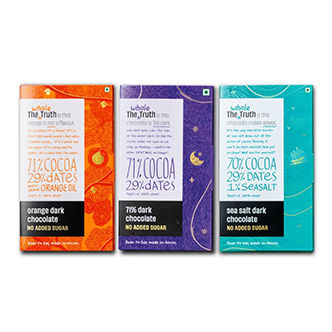 The Whole Truth 71% Dark Chocolate Combo - Pack of 3
