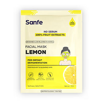 Sanfe Instant Depigmentation Lemon Facial Mask