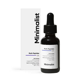 Minimalist 10% Multi Peptide Face Serum For Anti Aging & Collagen Boost With Bio-Placenta