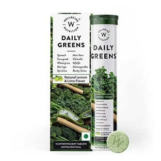 Wellbeing Nutrition Daily Greens Wholefood Multivitamin Natural Lemon&Lime Flavor
