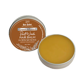 how to remove split ends at home - Nat Habit Green Infused Post-Wash Hair Balm Argan Grapeseed
