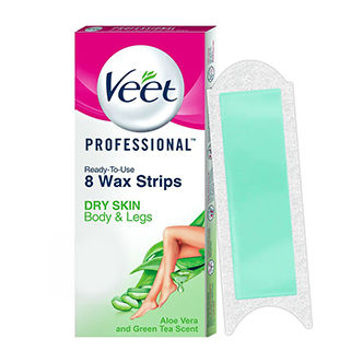 Veet Instant Waxing Kit Easy-Gelwax Technology Dry Skin - 8 Strips