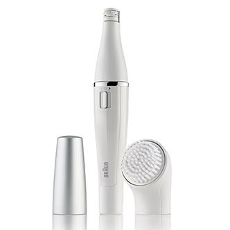 Braun Face 810 Facial Epilator, 2 in 1- Hair Remover and Facial Cleanser, With Additional Brush