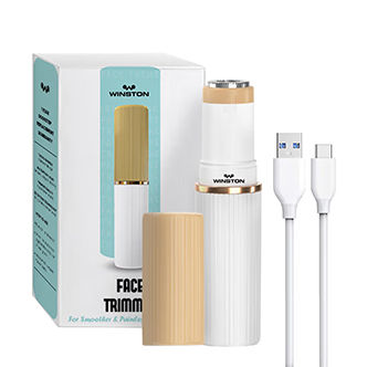 Winston Rechargeable Face Trimmer Quick, Gentle, Painless & Safe for Women Facial hair