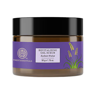 Forest Essentials Revitalising Kashmiri Walnut Exfoliating Scrub, Ayurvedic Tan Removal Walnut Scrub