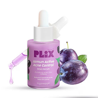 PLIX 2% Salicylic Acid Jamun Active Acne Control Dewy Serum for Active Acne & Dark Spot Reduction