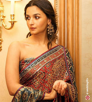 Alia Bhatt in a saree