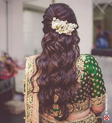 reception hairstyle for bridesmaid 