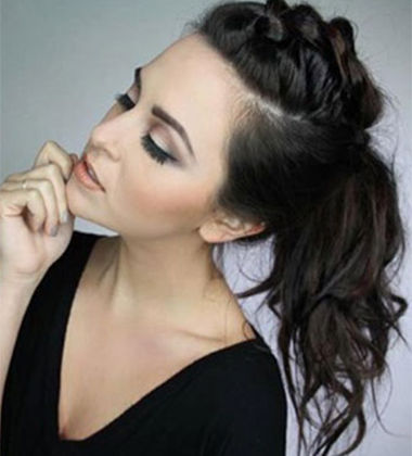 Crown Braid Ponytail