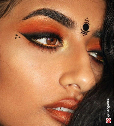 festive eye makeup - south asian baddie