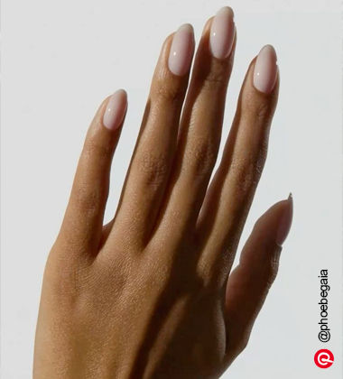 rose quartz proposal nails