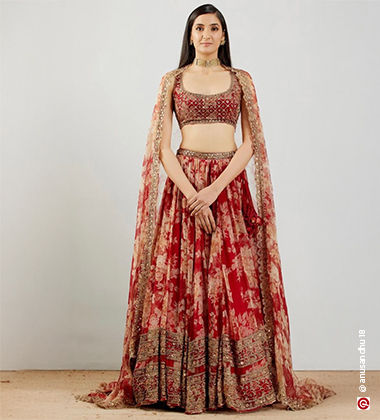 reception saree look for bride