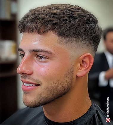 short hairstyles for men with thin hair - high fade