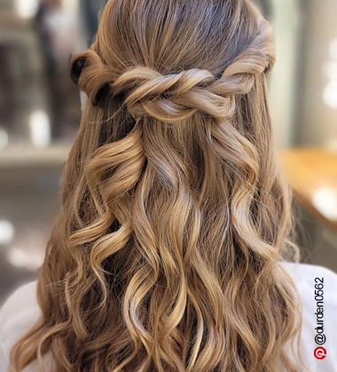 woman with braided hair