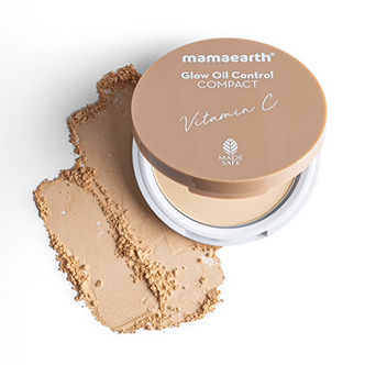 Mamaearth Glow Oil Control Compact SPF 30 With Vitamin C & Turmeric - Creme Glow
