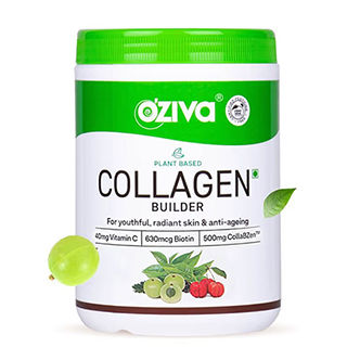 OZiva Plant Based Collagen Builder | 30 Days Pack | For Brighter & Youthful Skin | Classic