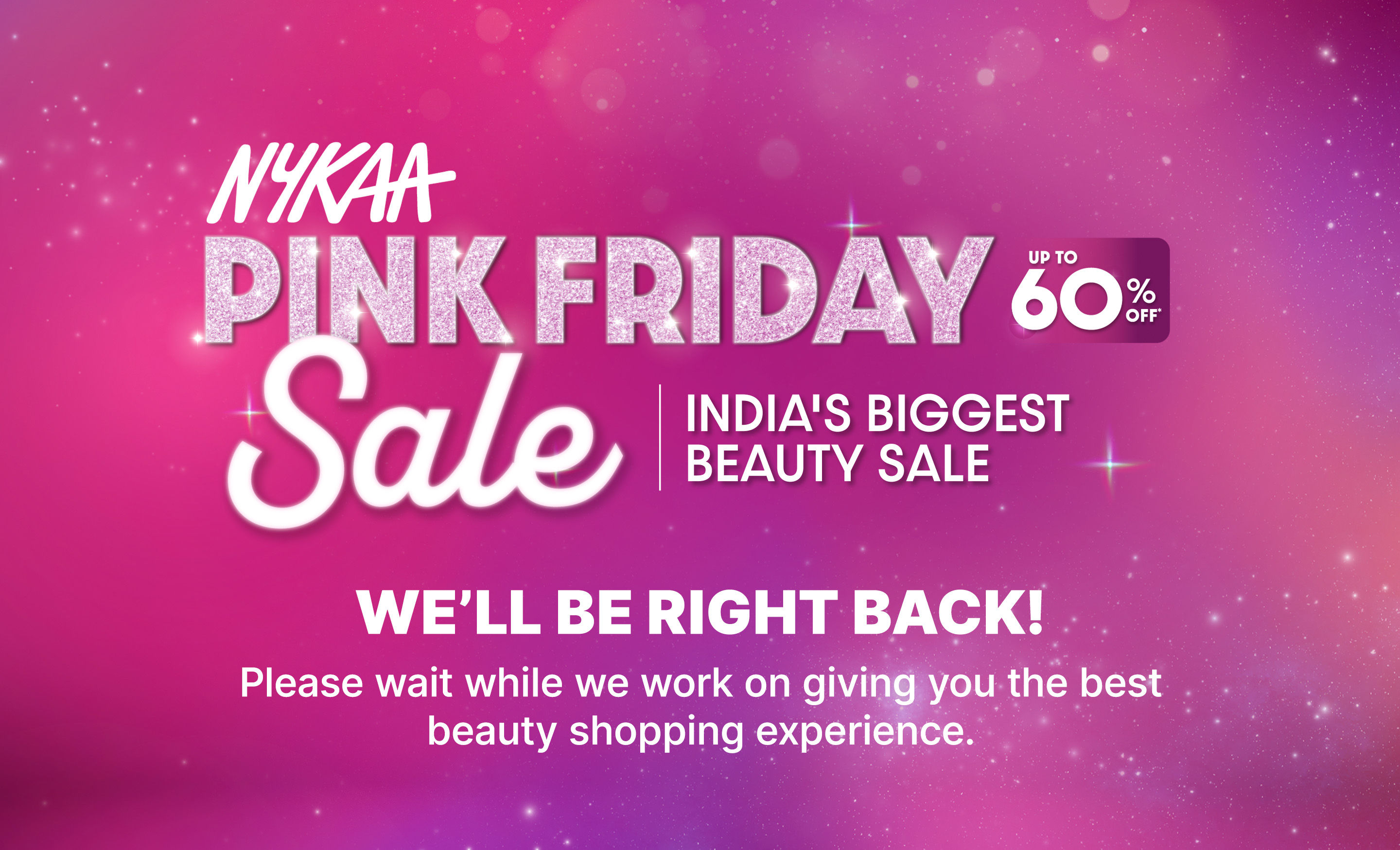 We'll Be Right Back!