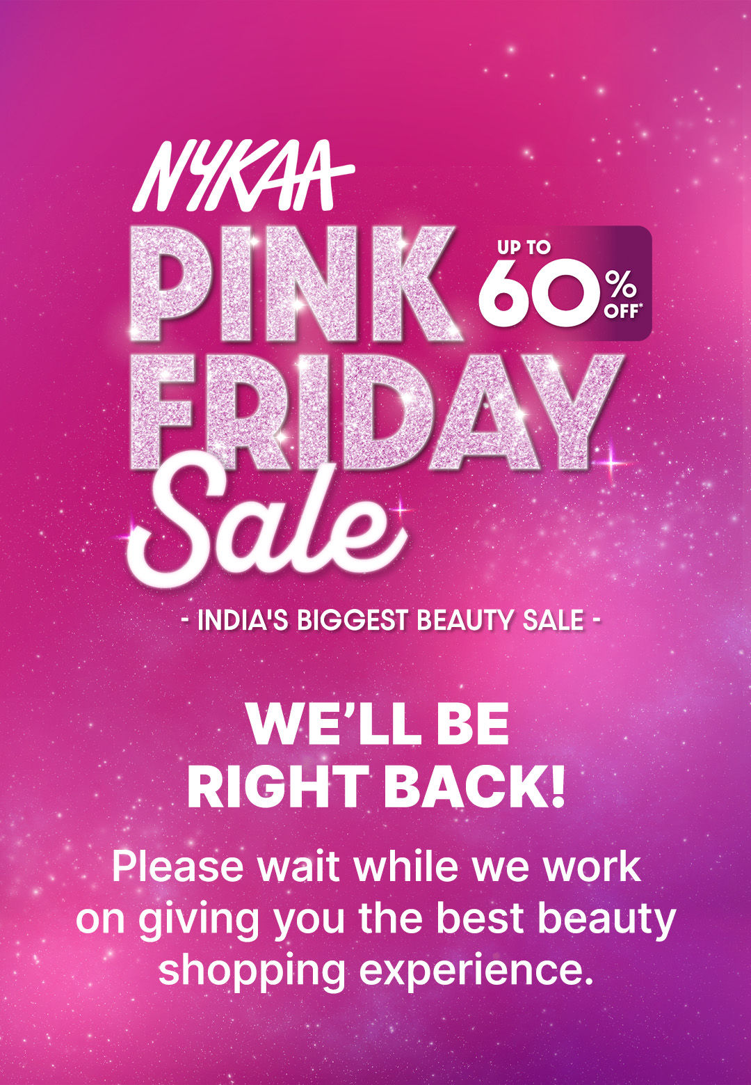 We'll Be Right Back!