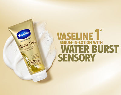 vaseline lotion with glutathione 3 x 470 ml. UV Extra Brightening Gluta Glow Healthy Dark Spots silkier and smoother than a gel Have you tried the Vaseline