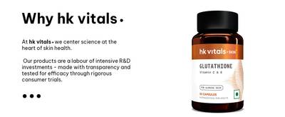 Buy HealthKart HK Vitals Glutathione With Vitamin C & E, Biotin Veg Capsules Online